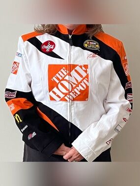 Vintage Tony Stewart Home Depot NASCAR Chase Authentics Jacket Mint Condition XL